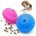 thumbnail image 1 of Cheers.US Bite Resistant Teething Toys Balls Dog Pet Food Treat Feeder Chew Tooth Cleaning Ball Exercise Game IQ Training Ball Pet Tooth Cleaning, Chewing, Fetching, IQ Raise Ball Food Toys, 1 of 7