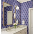 thumbnail image 3 of S4Sassy Peel & Stick Vinyl Wallpaper, Paisley Wall Paper Contact Paper Waterproof - Purple, 25"x60", Removable Asian Style Covering for Home Decor in Bedrooms & Living Areas, Renter Spaces, Cabinets, 3 of 9