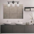 thumbnail image 4 of Globe Electric Vintage Style 5-Piece Bronze Bath Set with 23" 3-Light LED Vanity Light, 4 of 7