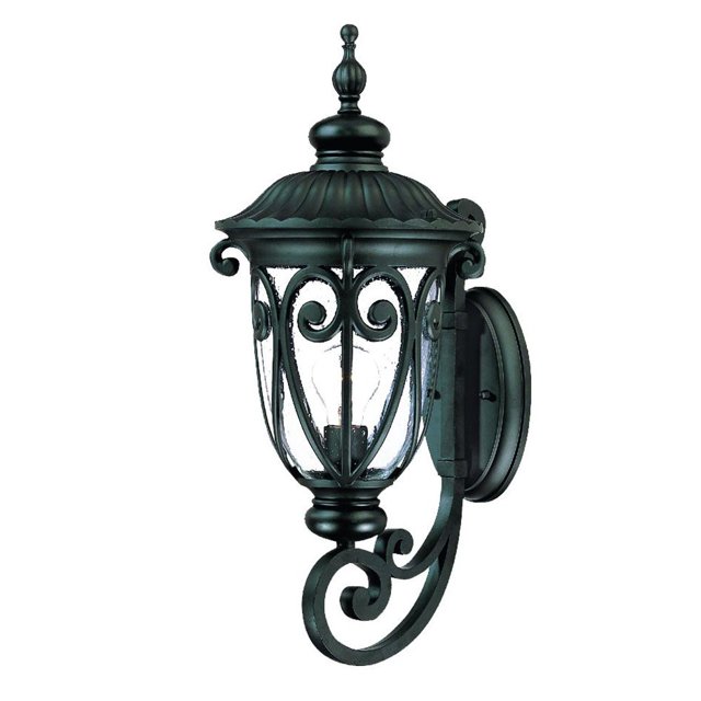 homeroots lighting 398505 Naples 1-Light Matte Black Wall Light