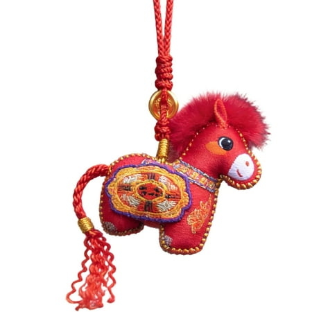 FUYPSE 2026 New Arrivals Ornament Hooks Year of Ornament Imitation Embroidery Seasonal Decoration Horse Year Mascot Pendant for Home Decor Staircase Wall Garden Backyard Study Bedroom Car Wall FUYPSE 2026 New Arrivals Ornament Hooks Year of Ornament Imitation Embroidery Seasonal Decoration Horse Year Mascot Pendant for Home Decor Staircase Wall Garden Backyard Study Bedroom Car Wall