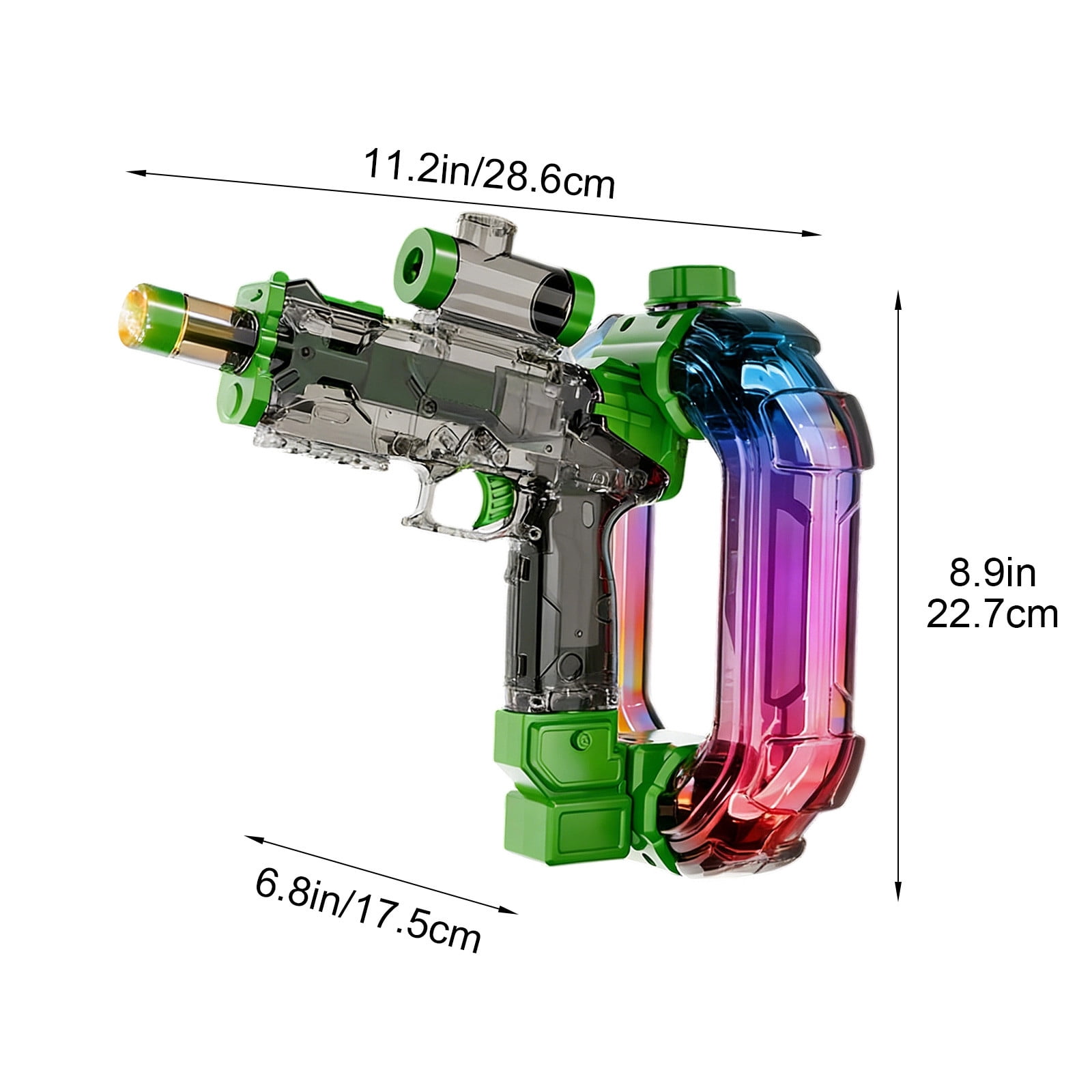 Ohmyroo Automatic Water Blaster Multicolor Plastic Continuous Shooting Pool Beach Toy