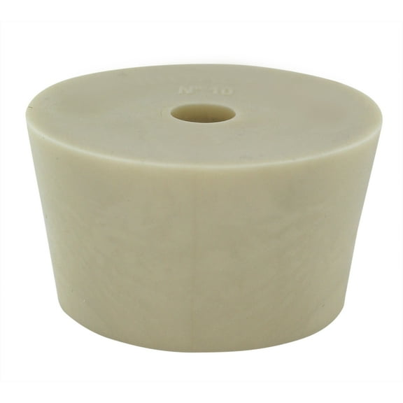 RiteBrew Rubber Stopper - Size 10 - Drilled