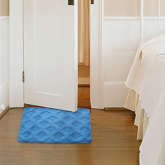 Kbndieu Bathroom Rugs Mat 23 x 15, Thick Soft Absorbent Bath Mat, Quick Dry Machine Washable Bath Rugs, Carpet Rug Room Decor for Shower Floor, Bathroom Home Decor Accessories