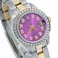 thumbnail image 2 of Pre-Owned Rolex Lady-Datejust 6917 26mm Purple Diamond Dial Stainless Steel Bracelet Watch, 2 of 2