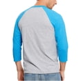 thumbnail image 3 of Hanes Men's and Big Men's X-Temp Baseball Raglan Tee, Up To Size 3XL, 3 of 4