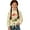 Beige Frog Mushroom Floral, variant on Cute Penguins Pattern Girls Casual Tunic Tops Tie-hem Long Sleeve Loose Soft Blouse T-Shirt Cute Graphic Girls Shirts, Size 7-8