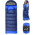 thumbnail image 4 of Sleeping Bags for Adults Backpacking Lightweight Waterproof- Cold Weather Sleeping Bag for Girls Boys Mens for Warm Camping Hiking Outdoor Travel Hunting, Fits 23°F to 68°F, 4 of 8