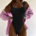 thumbnail image 2 of MSJUHEG Plus Size One Piece Swimsuit,Bathing Suit Monokini,Womens One Piece Swimsuits,Push Up Bathing Suits for Women,Monokini,Bandeau Bathing Suits,Womens Bathing Suits Black S, 2 of 6