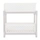 thumbnail image 1 of BRI Organizador de gabinete de almacenamiento con cesta deslizante para baño de 2 capas con cajones extraíbles, color blanco, 1 of 10