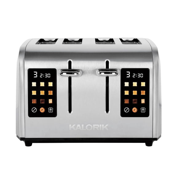 Grille-pain 4 tranches Kalorik® avec écran tactile sélecteur de brunissement TO 52302 SS