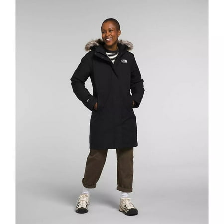 The North Face Arctic NF0A874HJK3 Parka Jacket Women's Black Full Zip SGN740 (Black,Regular,L)