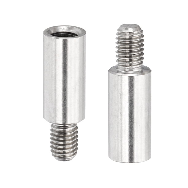 M8x25+12mm Extensores de Postes de Álbum de Scrapbook, 2Pcs Reemplazos de Poste de Acero Inoxidable para Encuadernación de Álbum de Fotos Recargable DIY
