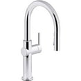 thumbnail image 1 of Kohler K-22972-CP Crue Robinet de Cuisine à Poignée Unique Rabattable, 1 of 8