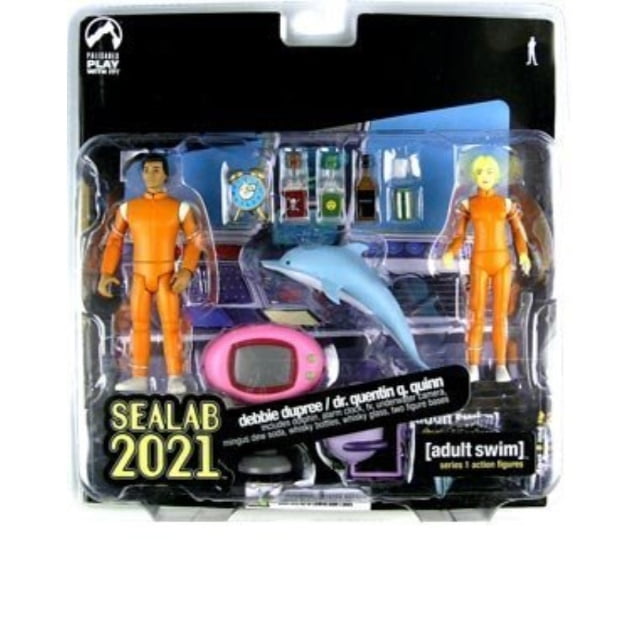 Adult Swim Action Figures - Sealab 2021 Debbie Dupree & Dr. Quentin Q. Quinn - Walmart.com