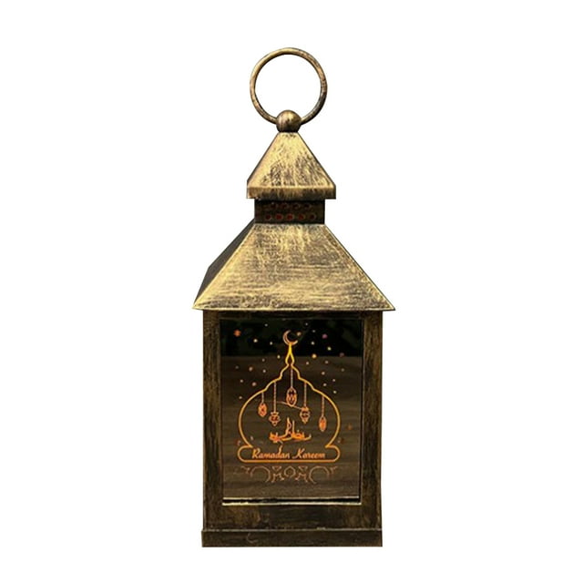 Eid Ramadan Mubarak DIY Lantern Light Moon Star Home Decoration