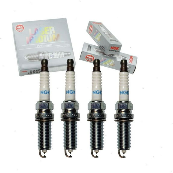 4 pc NGK Laser Iridium Spark Plugs compatible with Acura TLX 2.4L L4 2015-2020