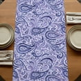 thumbnail image 5 of Table Runners 90 Inches Long Dress Scarves, Purple Navy Blue Farmhouse Coffee/Dining/Kitchen Table Runner for Living Room, Retro Botanical Abstract Art 13x90 Inch, 5 of 9