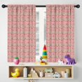 thumbnail image 5 of Blackout Kids Curtains,Pink Christmas Tree Pattern Childrens Insulated Curtains Set Of 2,Bedroom Essentials,Toddler Room Decor 42"x54", 5 of 5