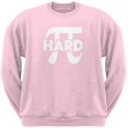 thumbnail image 1 of Pi Hard Light Pink Adult Neck Sweatshirt, 1 of 1