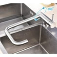 thumbnail image 3 of Faucets for Kitchen Sinks Kitchen Faucet Foldable Inner Window 304 Stainless Steel Hot and Cold Folding Rotating Single Hole Kitchen Sink Faucet, 3 of 6