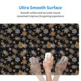 thumbnail image 4 of Sikiie White And Yellow Snowflakes Mouse Pad, 16x29.5 Mousepad Desk Mat in Anti-Slip Rubber Mousepads Mat for Game Office Laptop Computer, 4 of 8
