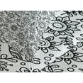 thumbnail image 4 of Ambesonne Black and White Quilted Bedspread Set 3 Pcs, Floral Sketch, King Size, Black White, 4 of 5