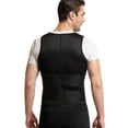 thumbnail image 3 of Black XL Hombres Body Shaper Cintura Entrenador Sauna Chaleco Doble Cinturón Abdomen Adelgazante Sudor Chaleco Fitness Cinturón, 3 of 5