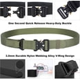 thumbnail image 2 of A universal belt for both men and women, 1.5 inches wide and 47.24 inches long, equipped with a quick-release metal buckle, suitable for work, hiking and camping., 2 of 6