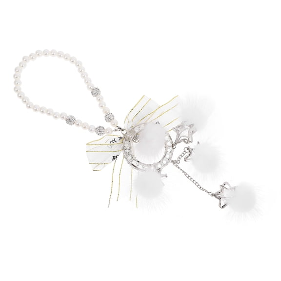 WHAMVOX  Rearview Mirror Hanging Decor Car Accessories Automotive Pendant White