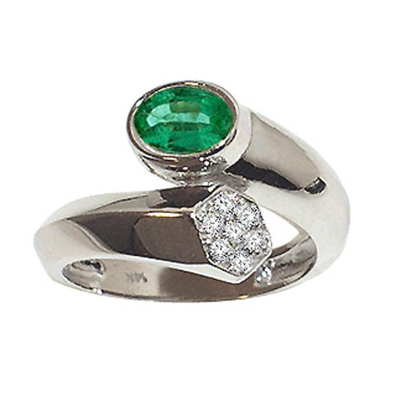 Tommaso Design� Genuine Emerald Ring
