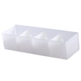 thumbnail image 1 of Drawer Organizer Tray, Plastic Divided Bins for Office and Home Storage, Stackable Design with Detachable Partition, 1 of 7