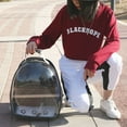 thumbnail image 2 of OUNONA Black Pet Backpack with Venting Hole and Transparent Window for Outdoor Bird Travel, 2 of 8
