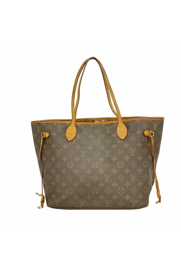 Pre-Owned Louis Vuitton Monogram Neverfull MM Tote Bag M40156 Brown Women's P2233210 (Fair)