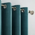 thumbnail image 3 of Sun Zero Duran Thermal Insulated 100% Blackout Grommet Curtain Panel, 50"X95", Teal (Single Panel), 3 of 8