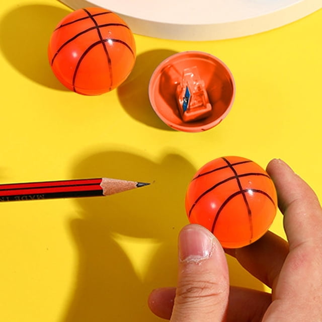 Cute Ball Shaped Pencil Sharpeners Fresh Sports And Fruit Themed Manual Sharpeners Colorful Plastic Pencil Sharpeners For Kids Students