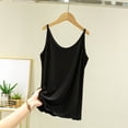 thumbnail image 2 of Yubnlvae Women's Basic Modal Tank Top – Seamless Stretchy Camisole, Lightweight Layering Piece for Dresses, Cardigans & Casual Wear (Black | 3XL), 2 of 6