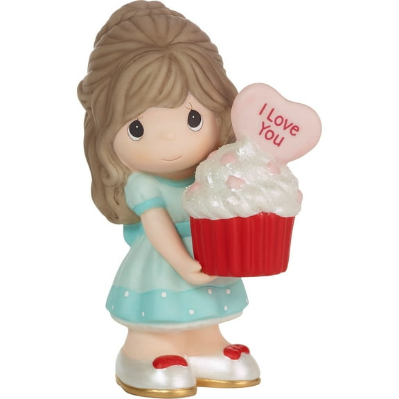 Precious Moments You Bake Me Happy Brunette Girl Figurine, 1 Each