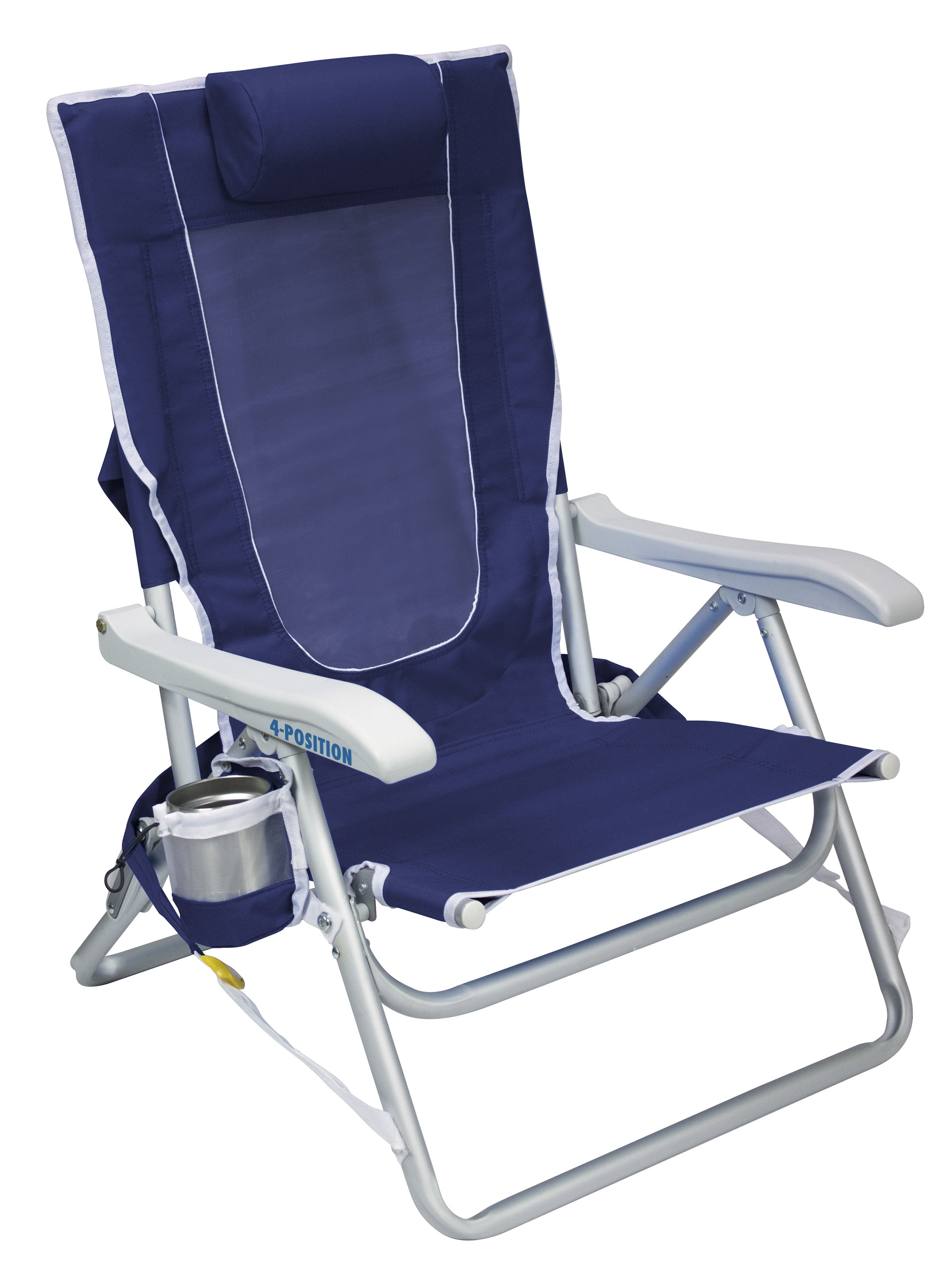 Photo 1 of Backpack Beach Chair, Nautical Blue