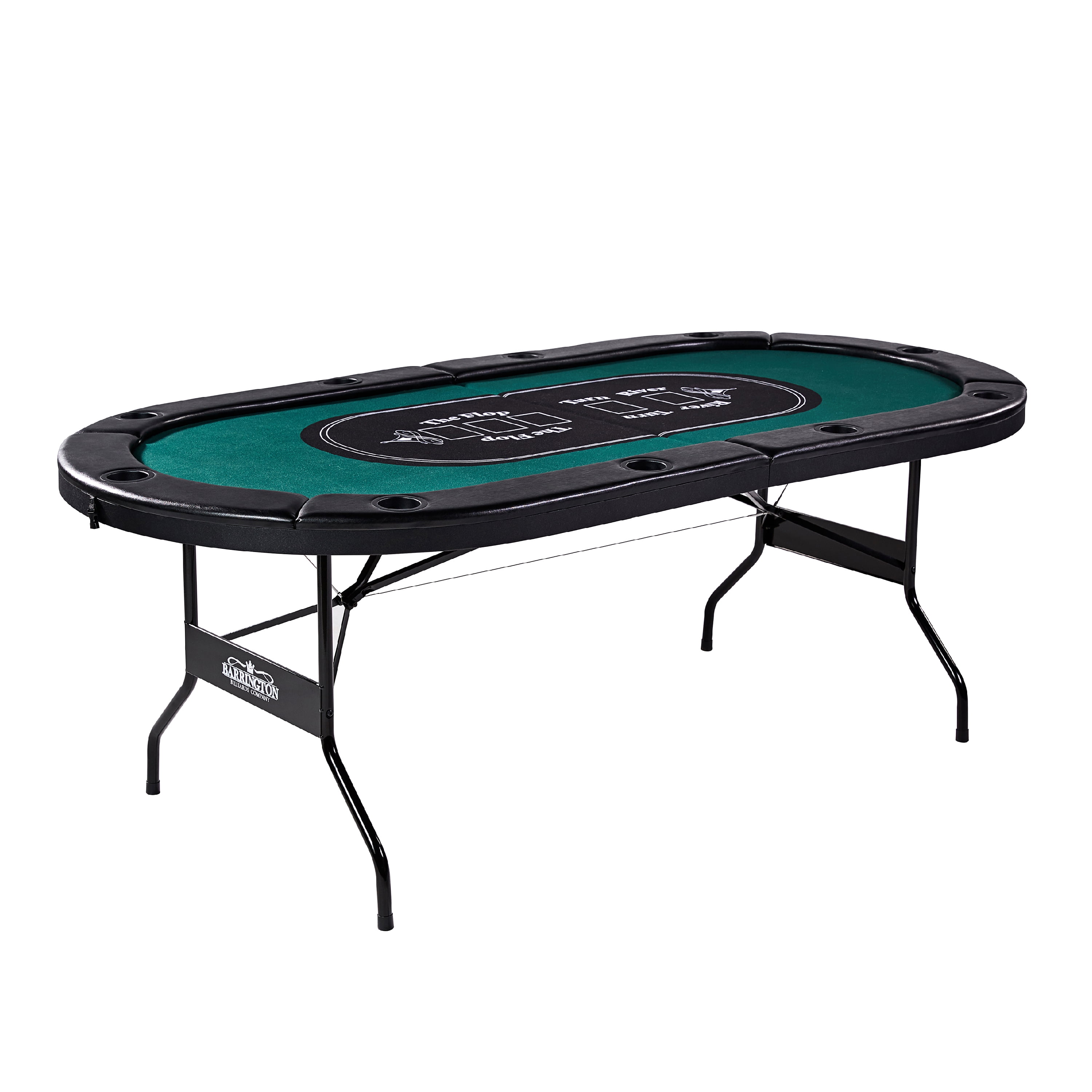 Barrington Texas Holdem 10 Player Poker Table, No Assembly Required