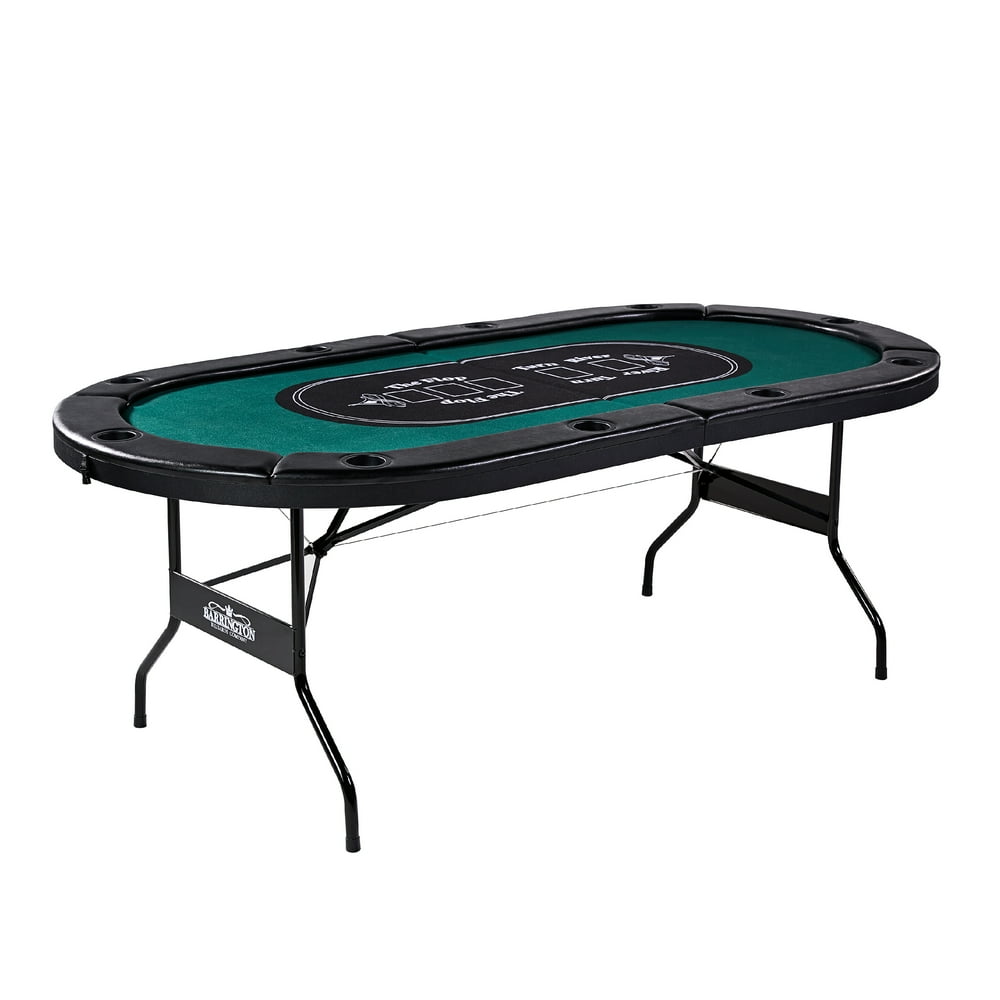 Barrington Texas Holdem 10 Player Poker Table, No Assembly Required