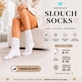 thumbnail image 3 of Miaocao Womens Slouch Scrunch Boot Socks, 6-Pairs Retro Cushioned Knee High Soft Knit Sock Girls Casual Athletic, 3 of 7