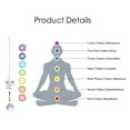 thumbnail image 2 of 2 pc Crystals Chandelier Suncatchers Prisms Chakra Hanging Pendant with Iron Cable Chains Glass Beads and Brass Pendants Tree with Round Clear 350mm, 2 of 5
