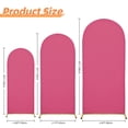 thumbnail image 6 of SUKAIKEQA Wedding Arch Cover 5FT Arch Backdrop Cover Spandex Fitted Arch Cover for Round Top Chiara Backdrop Stand Covers for Wedding Birthday Party Baby Shower Banquet Ceremony Decoration,Rose red, 6 of 6