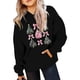 thumbnail image 5 of Sudadera con capucha para niñas y niños, sudadera de manga larga con cuello redondo y estampado de moda, jersey con bolsillo, sudadera de poliéster para niñas, 5 of 8