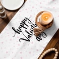 thumbnail image 3 of Valentine's Day Table Runner - 48 Inch Long Love Tree Branch Truck Roses Romantic Cotton and Linen Blended Dress Scarves Farmhouse Table Runner for Kitchen Dining, Coffee Table, 13" x 48", 3 of 8