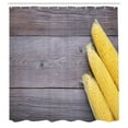 thumbnail image 2 of Ambesonne Yellow and Gray Shower Curtain, Rustic Table Corns, 69"Wx84"L, Pale Lavender and Mustard, 2 of 4
