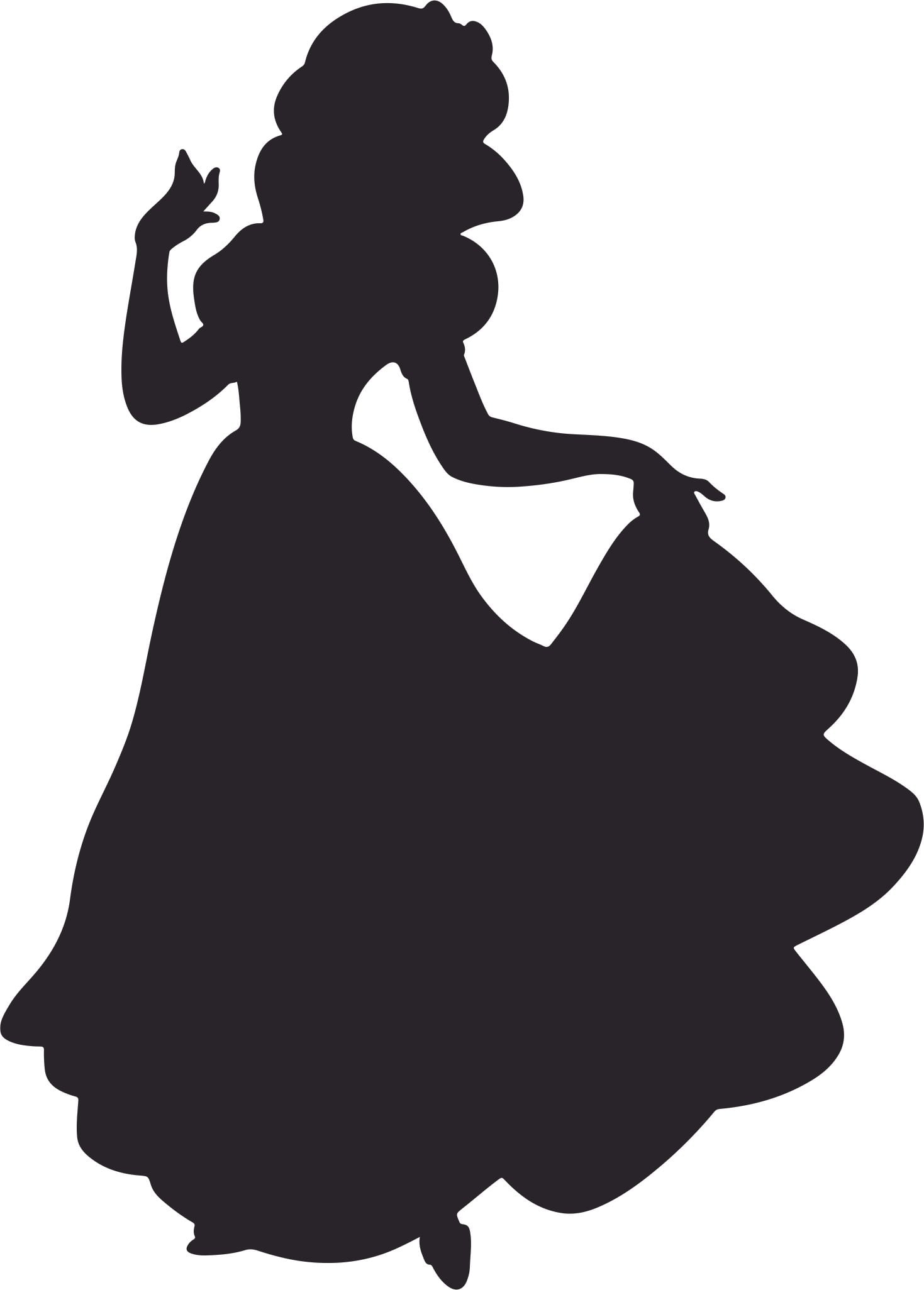 The Disney Princess Cartoon Character Art Vinyl Decors Sticker Design ...