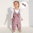 thumbnail image 2 of BemeyourBBs Newborn Baby Girl Spring Fall Winter Clothes Long Sleeve Romper One Piece Floral Print Fake Two Pieces Patchwork Jumpsuit Headband Cute Infant Outfits, 2 of 9