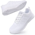 thumbnail image 2 of Ablanczoom Women Casual Sneakers Walking Shoes Lace-up Comfortable Non-Slip Lightweight Breathable Mesh Sports Tennis Running Shoes, 2 of 6